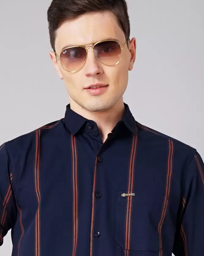 Over Size Shirt Men Light Blue Shirt - Image 2