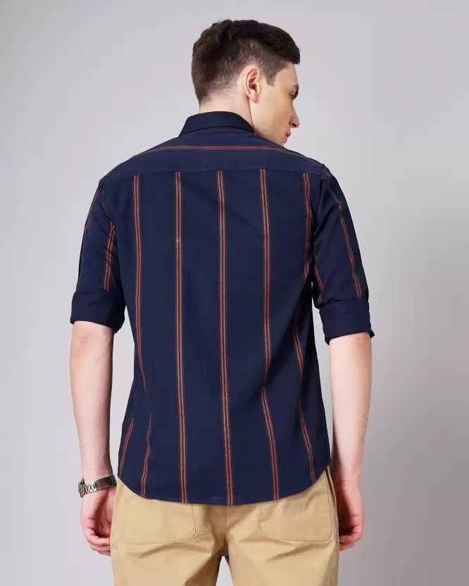 Over Size Shirt Men Light Blue Shirt - Image 4